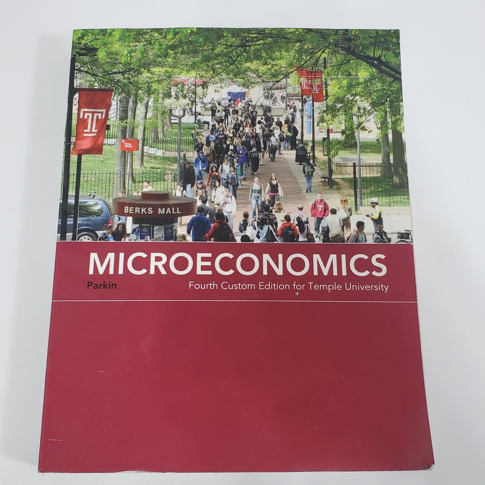 Microeconomics Textbook Temple University‎ Parkin 4th Ed Pearson